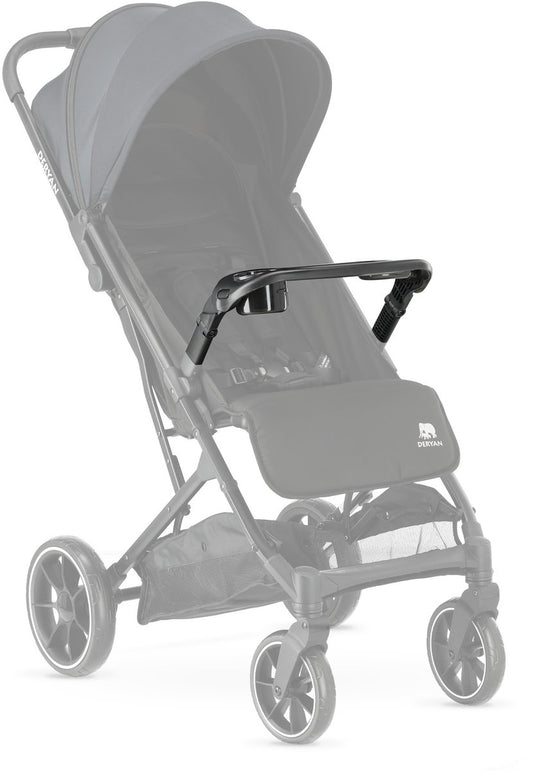 Deryan rolo tray – handige tafel met bekerhouder voor de rolo buggy (xl)