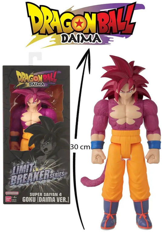 Bandai - dragon ball daima super saiyan 4 goku - limit breaker figuur 30 cm goku ssj4 - officieel gelicentieerde dragon ball daima - groot actie figuur cadeau idee - speelgoed kinderen 4+ - 40903