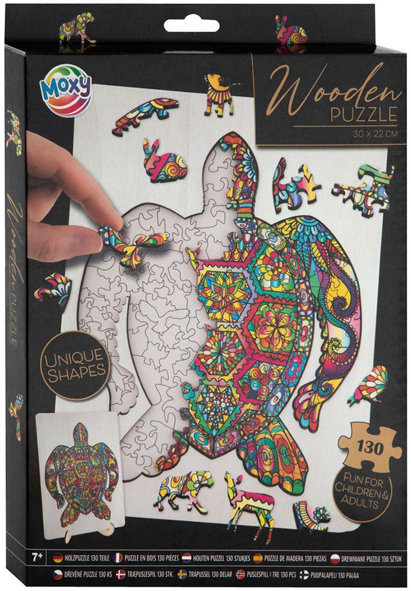 Afbeelding laden in galerijviewer, Creative craft group houten legpuzzel schildpad, 130st.

