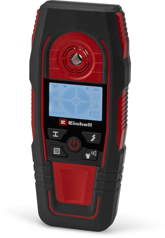 Einhell digitale leidingzoeker te-md 80 - detectiediepte hout: 24 mm - metaal: 24 mm - ijzer: 80 mm - koper: 38 mm - geleiders: 60 mm