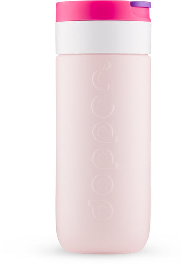 Dopper travel mug thermosbeker - 400 ml - berry pink