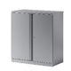 2-deurs kast bisley 1 plank zilver