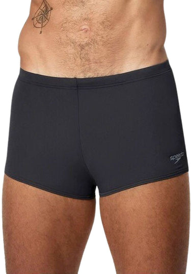 Speedo hyperboom aquashort heren - zwembroek heren - chloorbestendige zwemshort heren - zwemboxer heren met trekkoord - zwart grijs - xl