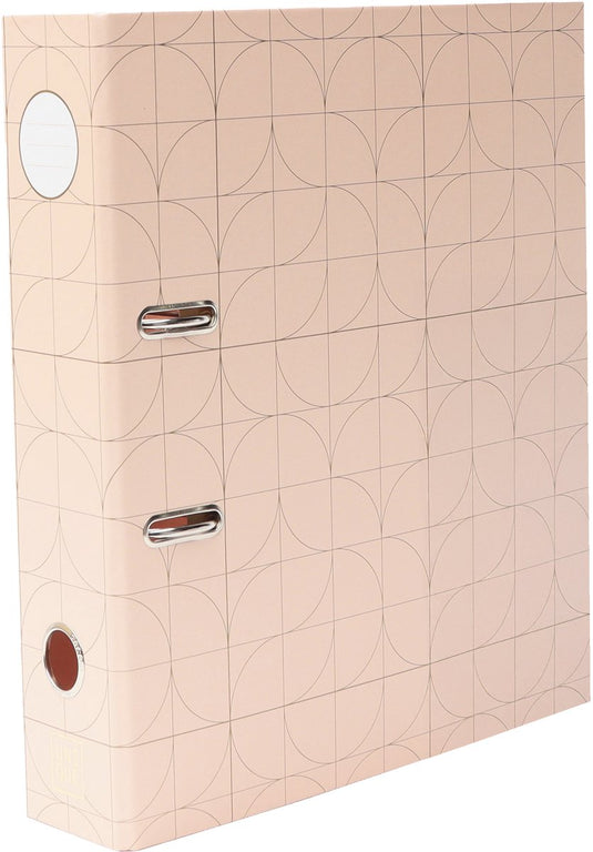 Ancor ordner unique a4 2r 8cm boogjes roze