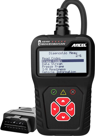 Ancel as100 obd2 diagnostic scanner – universeel diagnoseapparaat voor auto’s – zwart