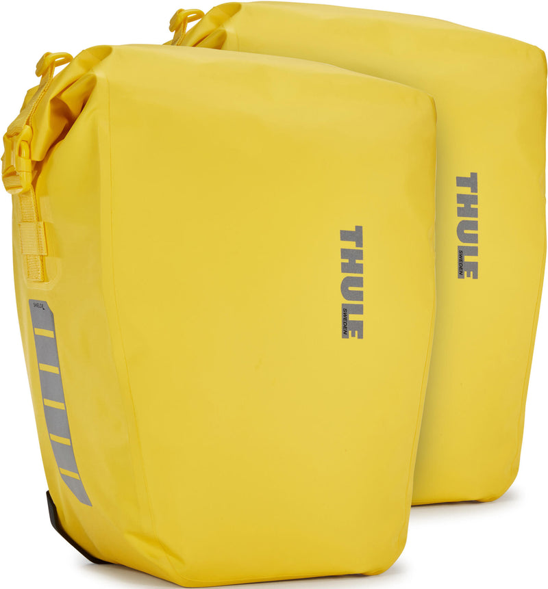 Afbeelding laden in galerijviewer, Thule pack'n pedal tas shield pannier large bag shield pannier large yellow
