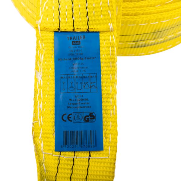 Afbeelding laden in galerijviewer, Trailergear hijsband 90 d 3 ton 6 meter
