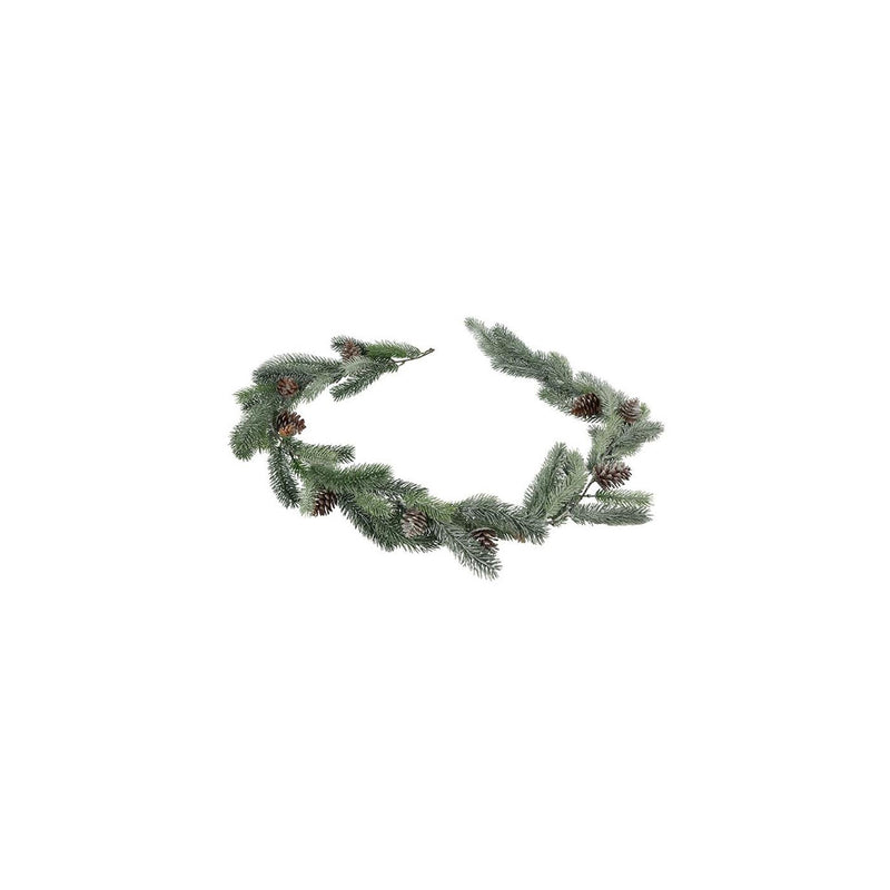 Afbeelding laden in galerijviewer, Country field countryfield guirlande abies groen met glitter kunststof 22x18x183cm
