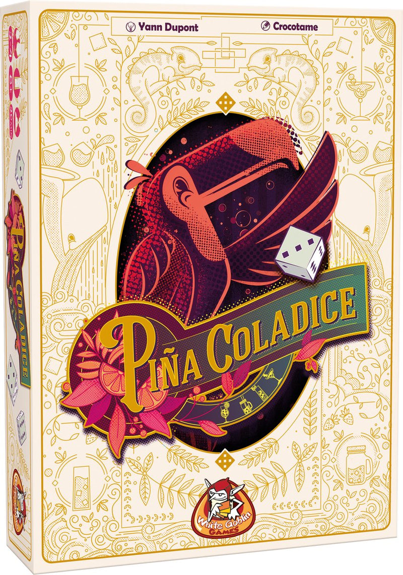 Afbeelding laden in galerijviewer, White goblin games - pina coladice - dobbelspel - 2 tot 4 spelers - gezelschapsspel - schud naar de lekkerste mocktails - veel interactie
