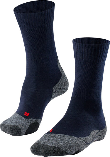 Falke tk2 anti-blaar dik wol functioneel materiaal wandelsokken dames blauw - maat 39-40