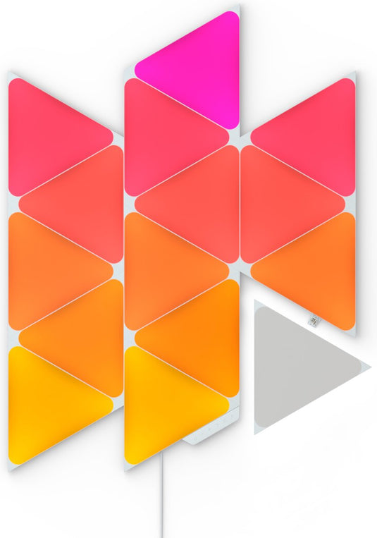 Nanoleaf shapes triangles starterkit - slimme verlichting - 15 led rgb panelen - siri, google, alexa