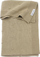 Meyco baby mini knots wiegdeken - sand - 75x100cm - 1.0 tog