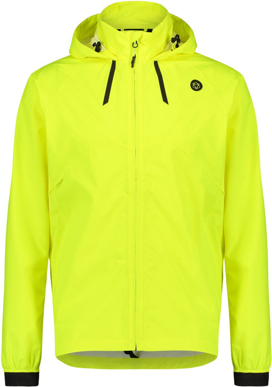 Agu commuter - regenjas - heren - hi-vis geel - waterdicht 10.000mm - ademend - lichtgewicht polyester - m