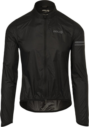 Agu essential - windjack - fietsjack - heren - l - zwart - lichtgewicht - waterafstotend - opvouwbaar - reflecterend l