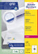 Merkloos sans marque verzendetiketten voor laserprinters quickpeel l7173-100 99,1x57mm