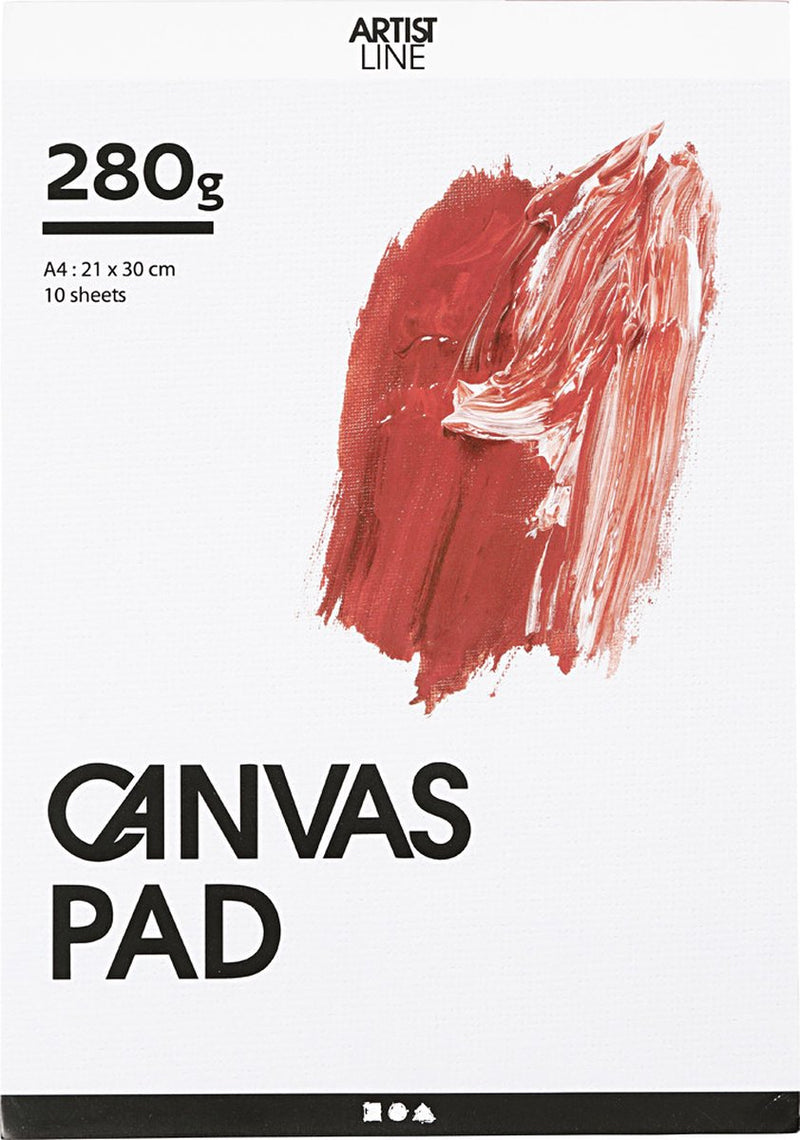Afbeelding laden in galerijviewer, Creativ company https: www.cchobby.nl canvas-blok-a4-vel-210x297-mm-280-gr-wit-10-vel-1-stuk
