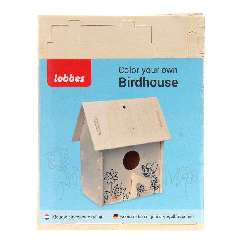 Afbeelding laden in galerijviewer, Lobbes Maak je eigen Houten Vogelhuisje, variatie A
