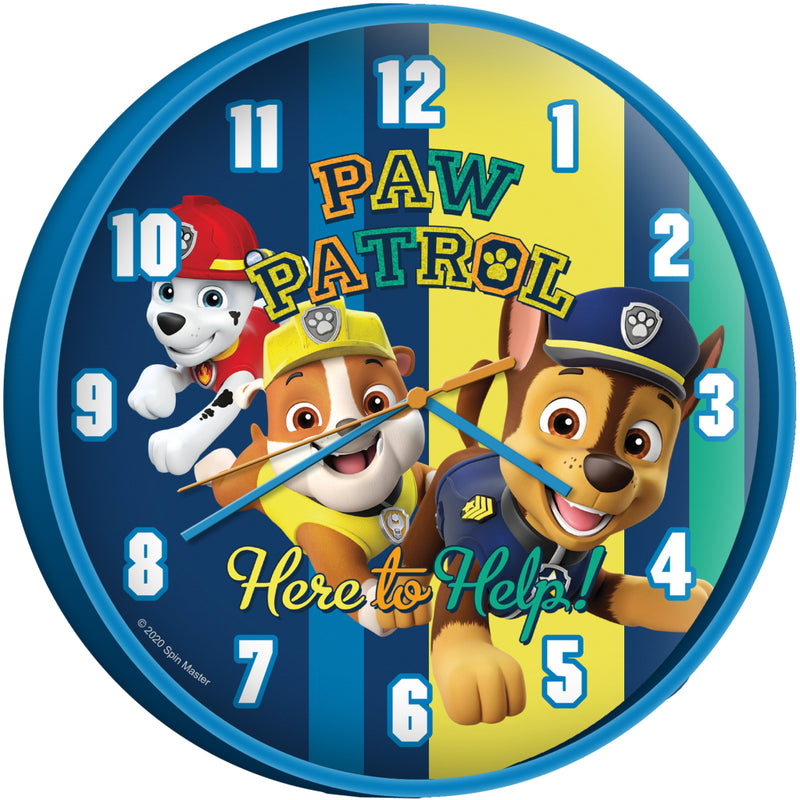 Afbeelding laden in galerijviewer, Paw patrol wandklok 25 cm blauw
