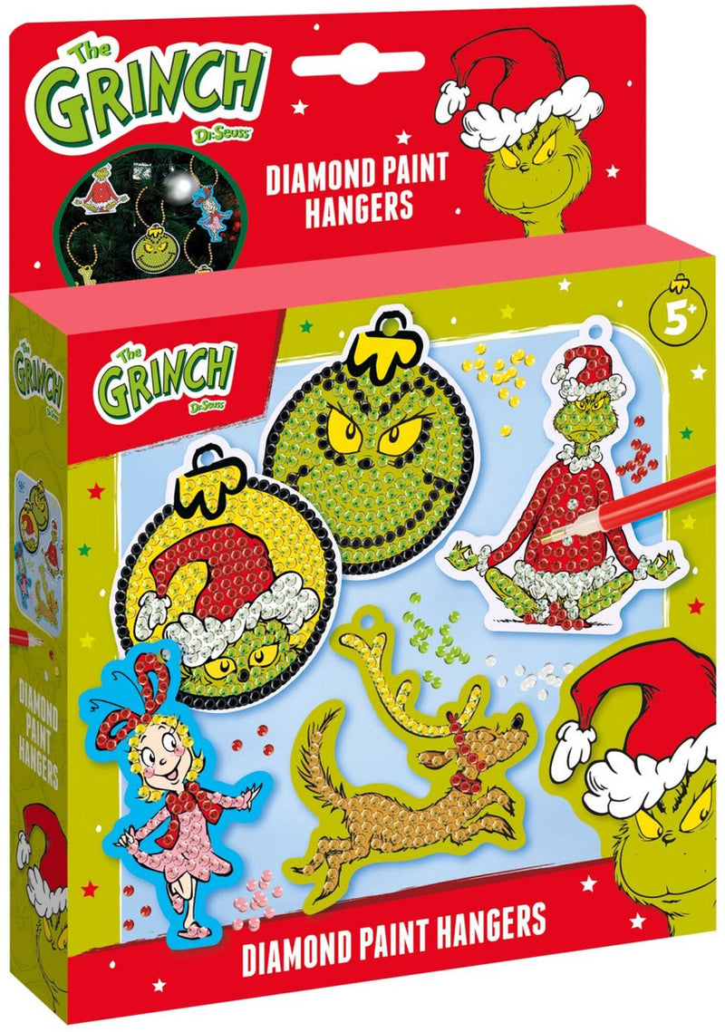 Afbeelding laden in galerijviewer, Totum the grinch - 5 diamond painting hangers maken - speelgoed jongens en meisjes vanaf 5 jaar - knutselset home deco
