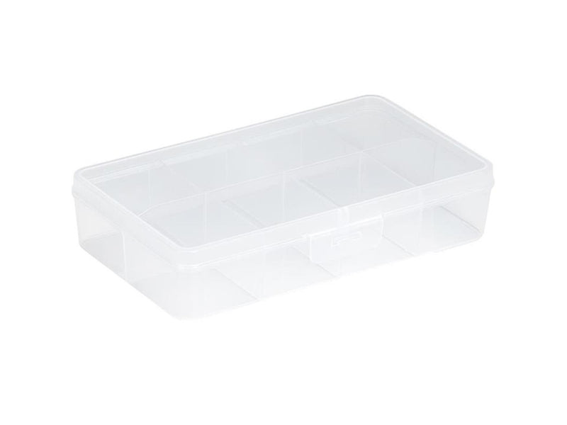 Afbeelding laden in galerijviewer, Sunware q-line opbergdoos 1,8l 8-vaks transparant 24,5x15x5,2cm
