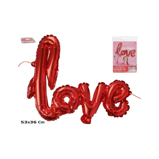 Love tekst ballon 59x40 cm