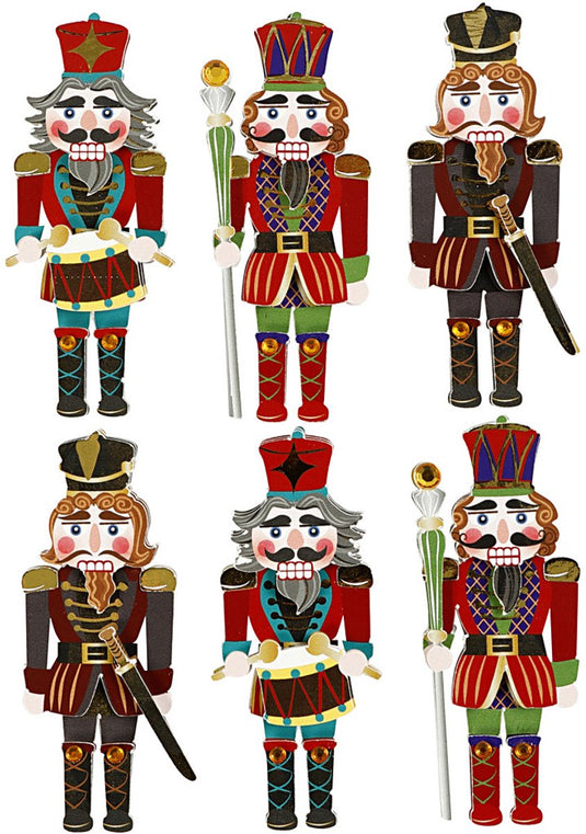 Creativ company http: www.cchobby.nl 3d-stickers-notenkraker-h-75-mm-b-30-mm-dikte-7-mm-6-stuk-1-doos