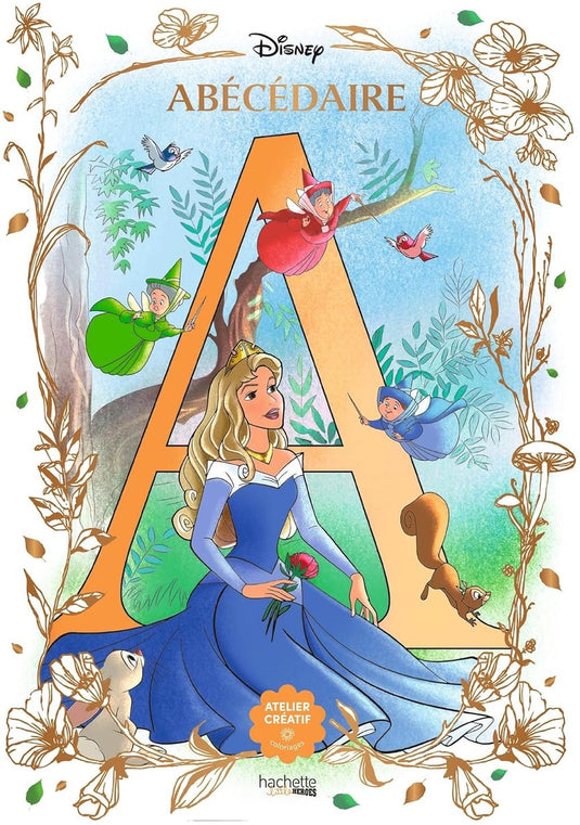 Hachette heroes disney - abécédaire - kleurboek voor volwassenen en kinderen