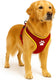 Flamingo harnas hond – honden tuigje – harnas hond anti trek – hondentuigjes – hondentuig anti trek – step go tasha – rood – maat xl – a:65cm b:90-115cm x 20mm x 5mm