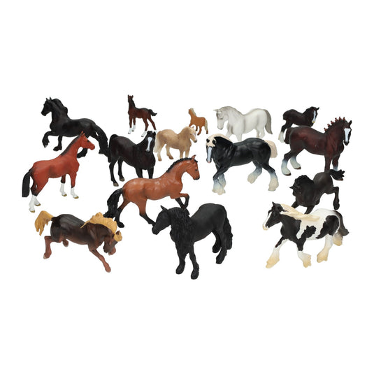 Mojo paarden en veulens schoolpakket, 15dlg.