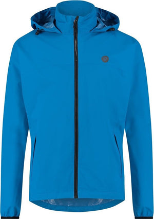 Agu go - regenjas - unisex - blauw - m - poray 5000 - ademend en waterdicht - compact - gerecycled polyester - reflecterend