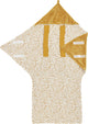 Meyco baby cheetah wikkeldeken - fleece - honey gold