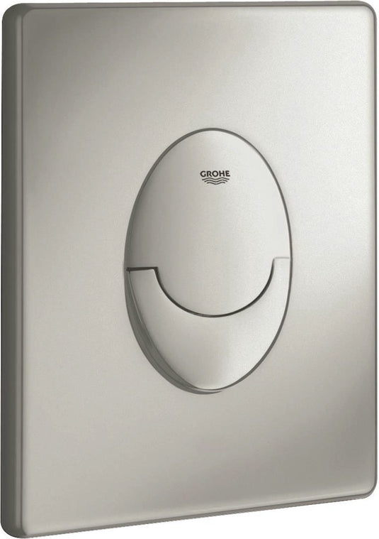 Grohe skate air bedieningspaneel toilet - verticaal - dual flush - kunststof - mat chroom