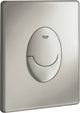Grohe skate air bedieningspaneel toilet - verticaal - dual flush - kunststof - mat chroom