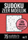 Merkloos sans marque sudoku zeer moeilijk - puzzelboek: 75 zeer moeilijke sudoku puzzels voor volwassenen en ouderen