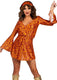 Leg avenue - disco doll kostuum - m - oranje