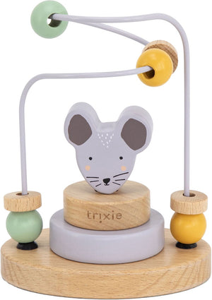 Trixie houten motoriekspiraal - mrs. mouse