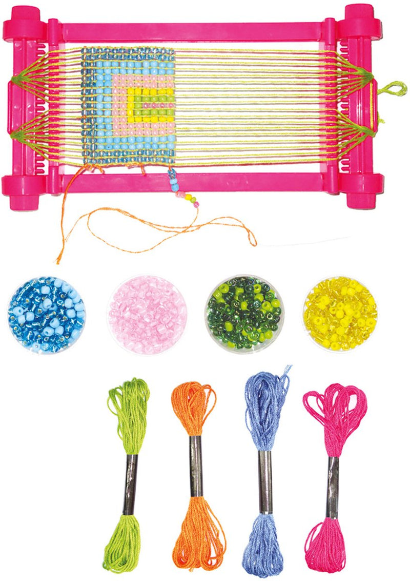 Afbeelding laden in galerijviewer, Toi-toys weefgetouw met garen en kralenset
