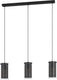 Eglo pinto textil 1 hanglamp - e27 - 82 cm - zwart