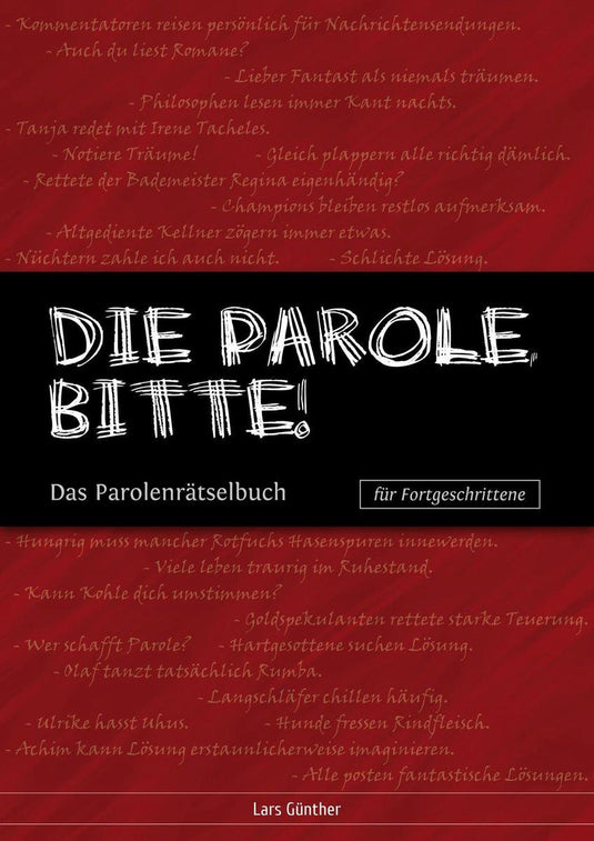 Die parole, bitte!