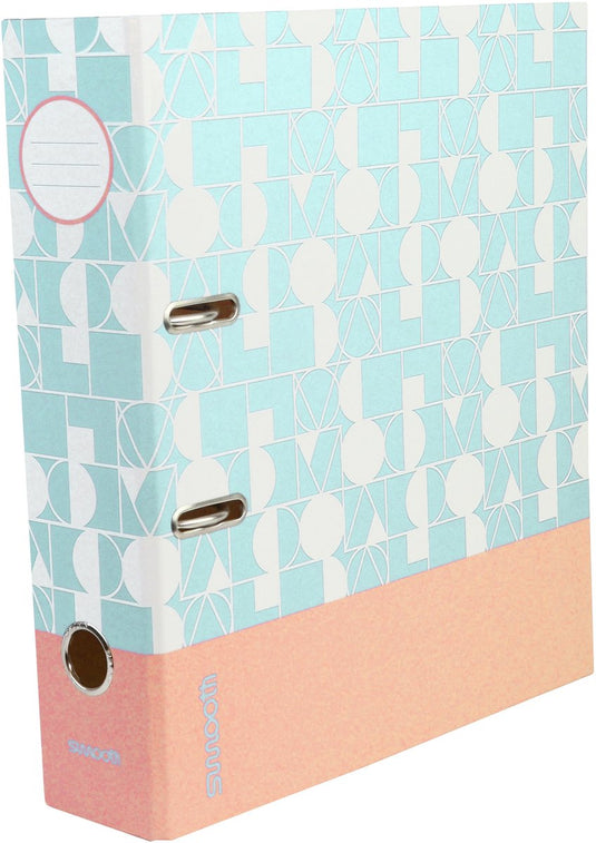 Ancor ordner smooth a4 2r 8cm aqua blauw - an-113174-e
