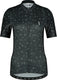 Bbb cycling fietsshirt dames korte mouw donnafit - wielershirt dames korte mouw - comfortabel en sneldrogend wielrenshirt dames - zwart bloemen - maat l - bbw-412