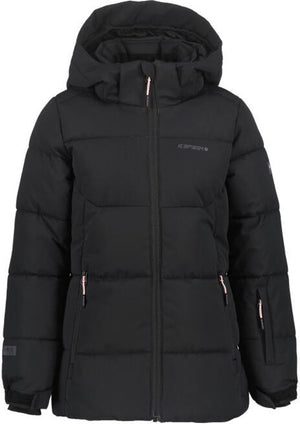 Icepeak loris jr meisjes winterjas - zwart - 128