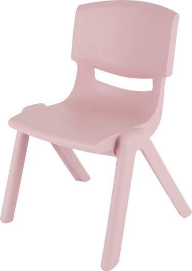Bieco antique roze kunststof kinderstoeltje