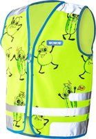 Wowow reflectievest kids comic veggie maat m groen