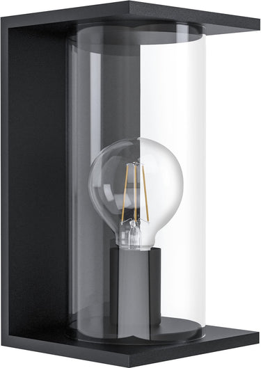 Eglo cascinetta wandlamp voor buiten - e27 - 28cm - ip44 - zwart