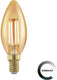 Eglo led lamp- ø3,7 cm - e14 - 320lm - golden age - kaars - dimbaar