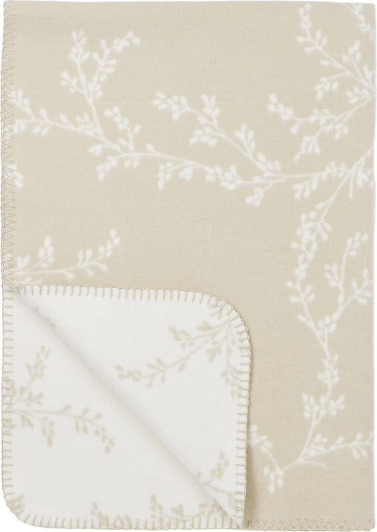 Meyco baby branches wiegdeken - geweven - sand - 75x100cm - 1.0 tog