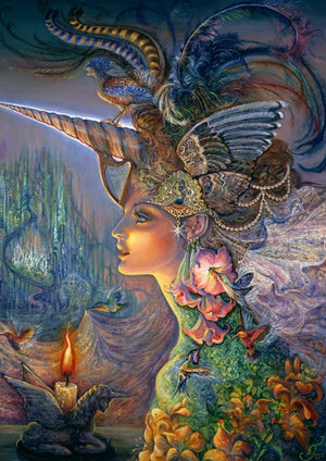 Grafika puzzel josephine wall - my lady unicorn - 2000 stukjes fantasie.