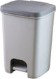 Curver essentials pedaalemmer - 20 liter - zilver antraciet