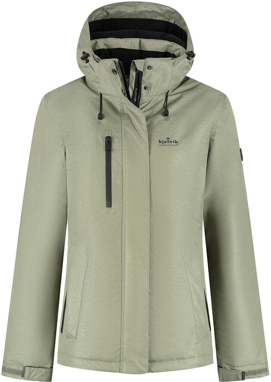 Kjelvik yrsa dames outdoorjas - green